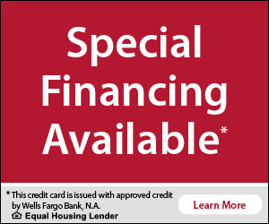 Wells Fargo Special Financing Available Banner